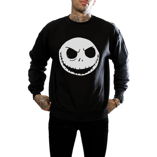 Nightmare Before Christmas Mens Jack Skellington Cotton Sweatshirt