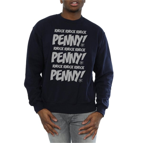 The Big Bang Theory Mens Sheldon Knock Knock Penny Sweatshirt