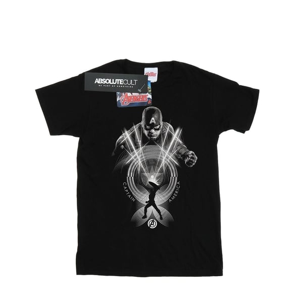 Marvel Dam/Dam Captain America Circle Bomulls Boyfriend T-shirt