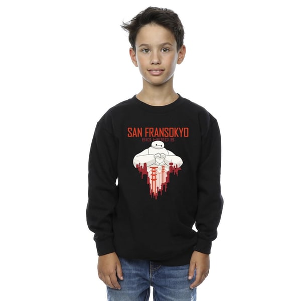 Disney Boys Big Hero 6 Baymax San Fransokyo Heart Sweatshirt