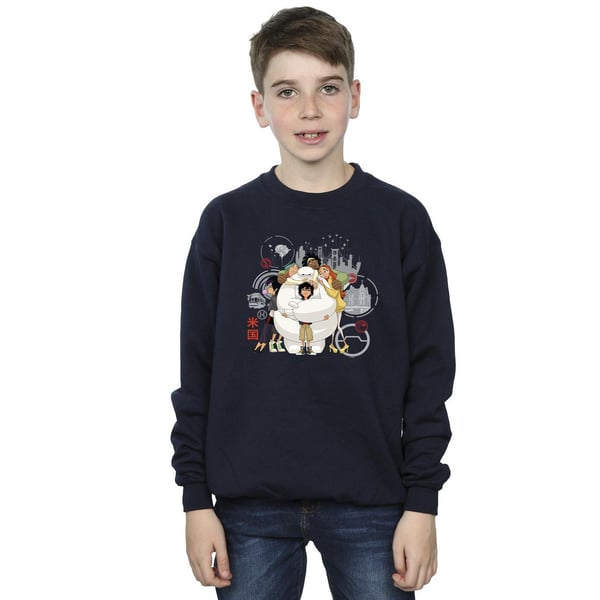 Disney Boys Big Hero 6 Baymax Group Hug Sweatshirt
