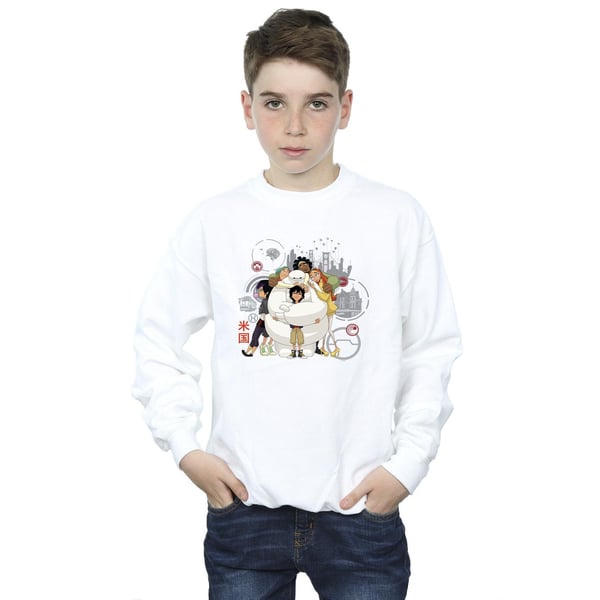 Disney Boys Big Hero 6 Baymax Group Hug Sweatshirt