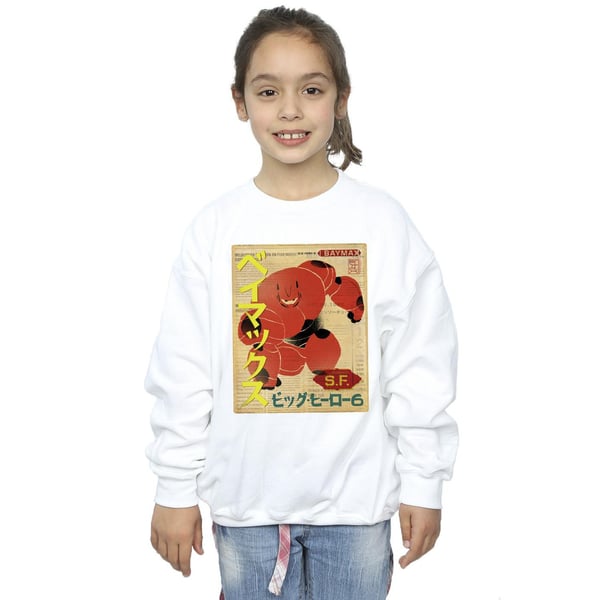 Disney Girls Big Hero 6 Baymax Baymax Newspaper Sweatshirt