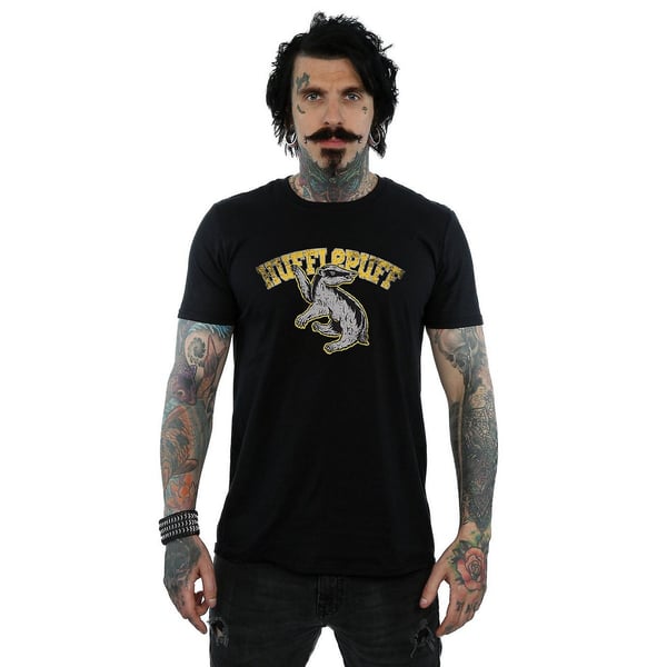 Harry Potter Mens Hufflepuff Cotton T-Shirt