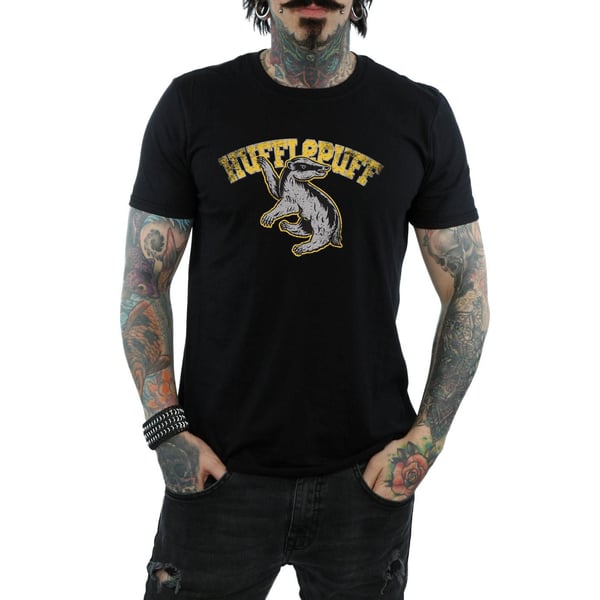 Harry Potter Mens Hufflepuff Cotton T-Shirt