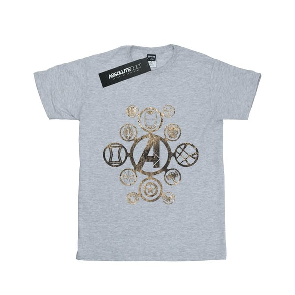 Marvel Dam/Dam Avengers Infinity War Icons T-shirt i bomull med boyfriend-passform