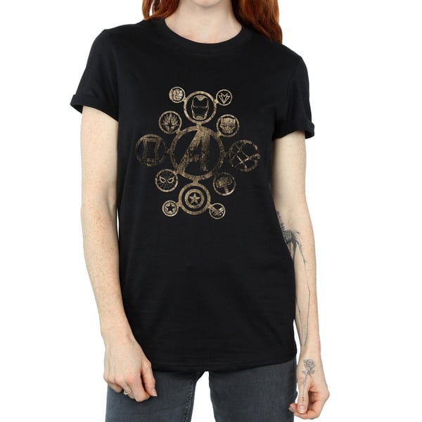 Marvel Womens/Ladies Avengers Infinity War Icons Cotton Boyfriend T-Shirt