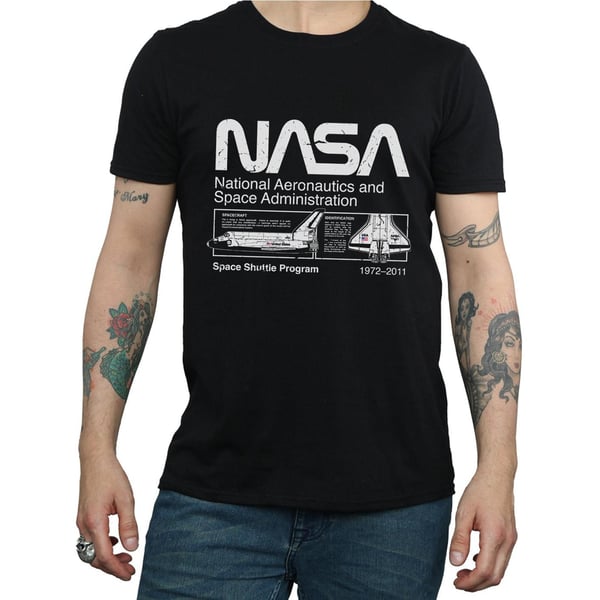 NASA Mens Space Shuttle Cotton T-Shirt