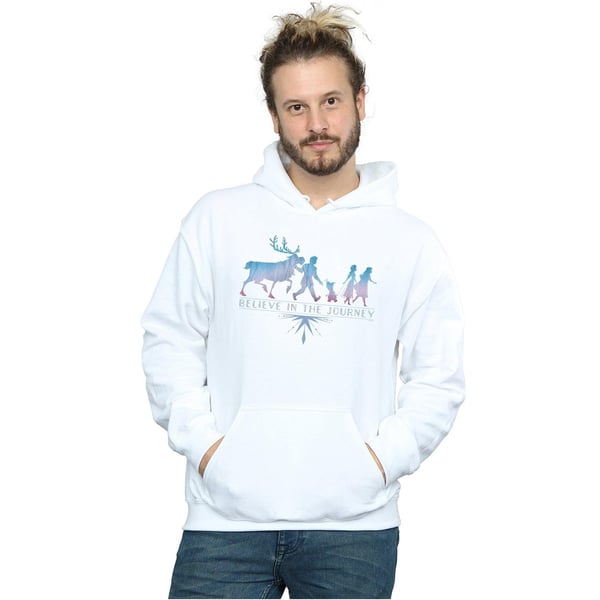 Disney Mens Frozen 2 Believe In The Journey Silhouette Hoodie