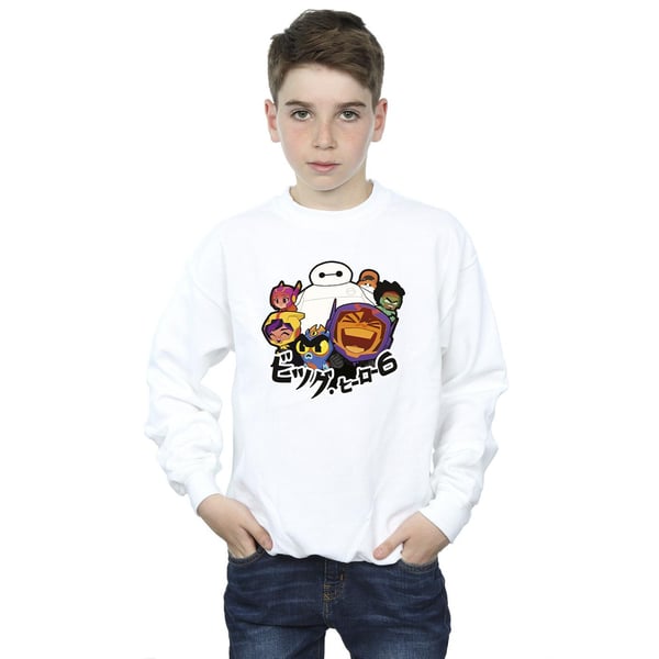 Disney Boys Big Hero 6 Baymax Group Manga Sweatshirt