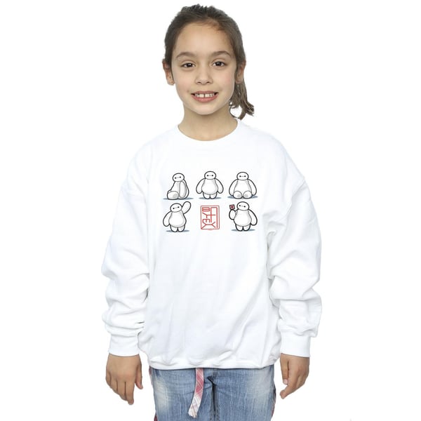 Disney Girls Big Hero 6 Baymax Many Poses Sweatshirt