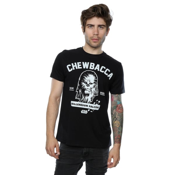 Star Wars Mens Collegiate Chewbacca Heather T-Shirt
