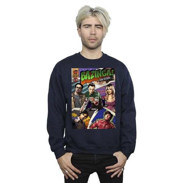 The Big Bang Theory Mens Bazinga Cover Sweatshirt