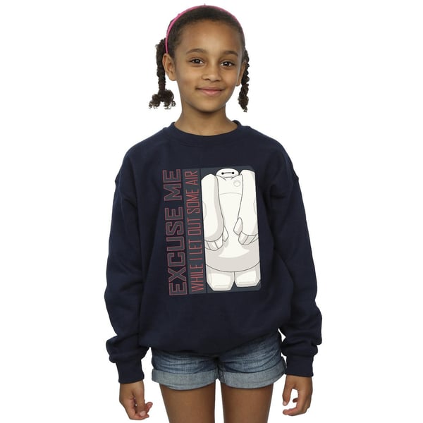 Disney Girls Big Hero 6 Baymax Excuse Me Some Air Sweatshirt