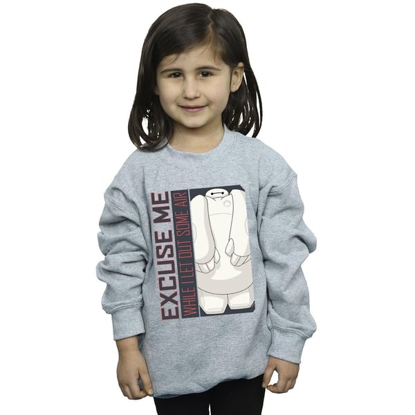 Disney Girls Big Hero 6 Baymax Excuse Me Some Air Sweatshirt