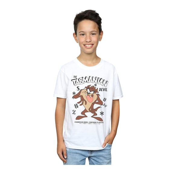 Looney Tunes Boys Tasmanian Devil Vintage Cotton T-Shirt