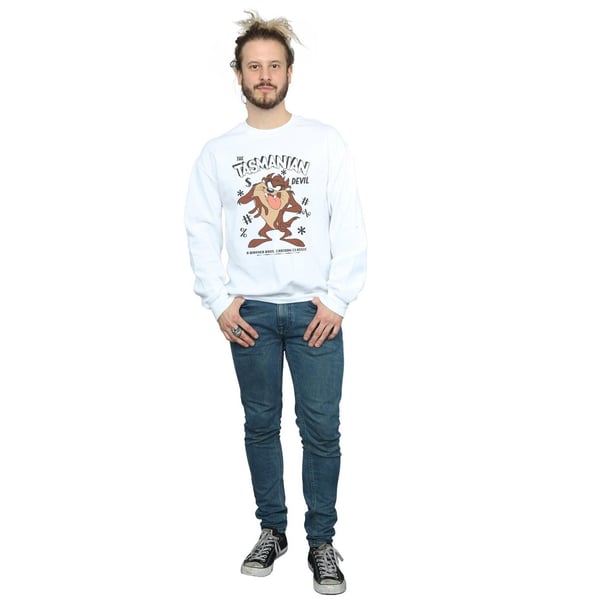 Looney Tunes Mens Tasmanian Devil Vintage Cotton Sweatshirt