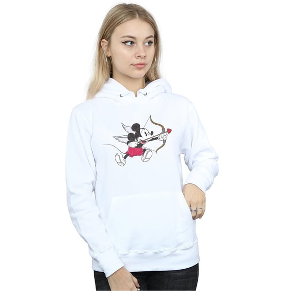 Disney Womens/Ladies Mickey Mouse Love Cherub Hoodie