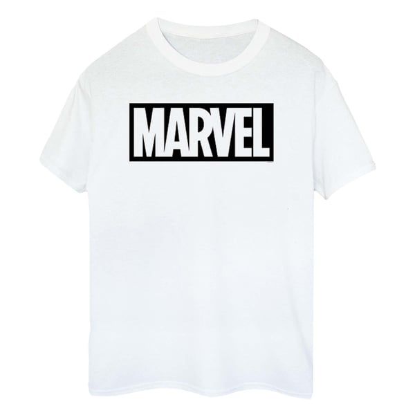 Marvel Miesten Outline Puuvillainen Logo T-paita