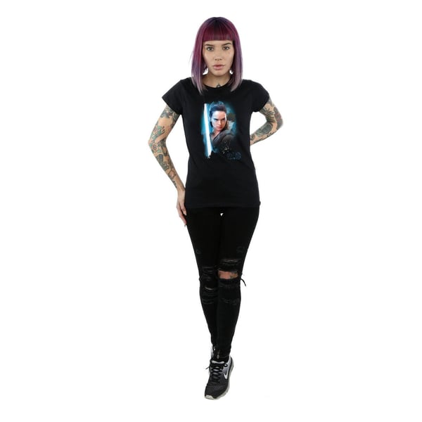 Star Wars: The Last Jedi Womens/Ladies Rey Brushed Cotton T-Shirt