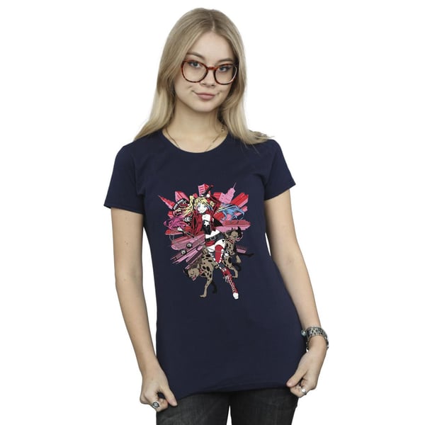 DC Comics Womens/Ladies Harley Quinn Hyenas Cotton T-Shirt