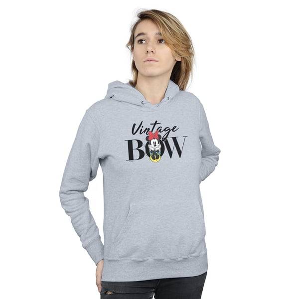 Disney Womens/Ladies Minnie Mouse Vintage Bow Hoodie