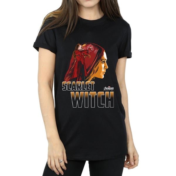 Marvel Womens/Ladies Avengers Infinity War Scarlet Witch Character Cotton Boyfriend T-Shirt