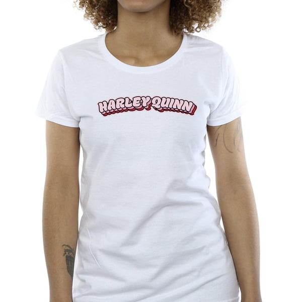 DC Comics Womens/Ladies Batman Harley Quinn Logo Cotton T-Shirt