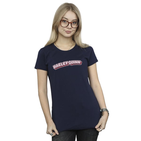 DC Comics Womens/Ladies Batman Harley Quinn Logo Cotton T-Shirt