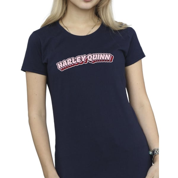 DC Comics Womens/Ladies Batman Harley Quinn Logo Cotton T-Shirt