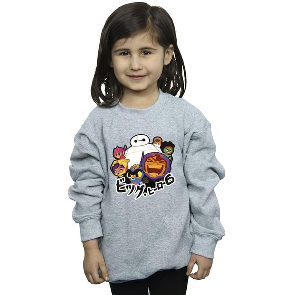 Disney Girls Big Hero 6 Baymax Group Manga Sweatshirt