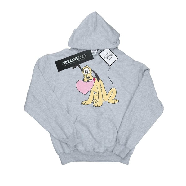 Disney Womens/Ladies Pluto Love Heart Hoodie