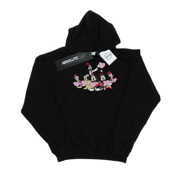 Disney Womens/Ladies Mickey Mouse Love Friends Hoodie