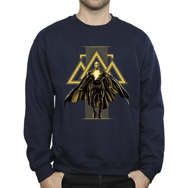 DC Comics Mens Black Adam Rising Golden Symbols Sweatshirt