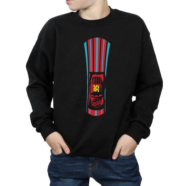 Disney Boys Cars Lightning McQueen Stripes Sweatshirt