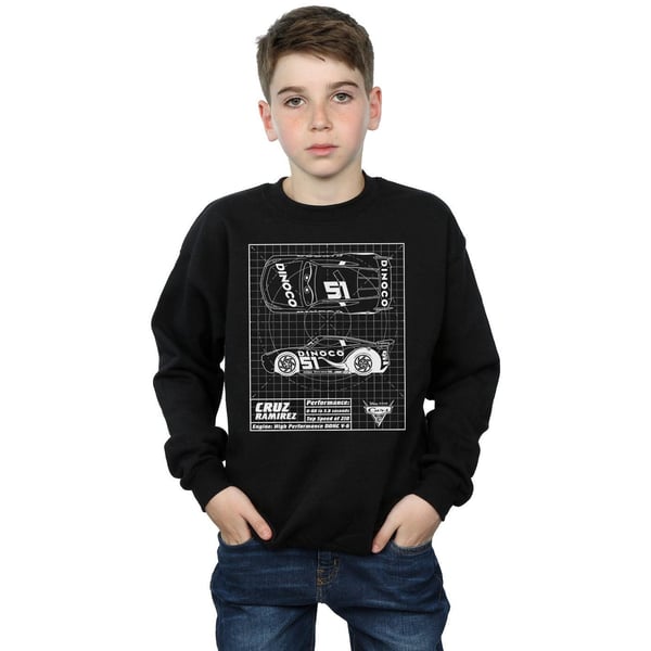 Disney Boys Cars Cruz Ramirez Blueprint Sweatshirt