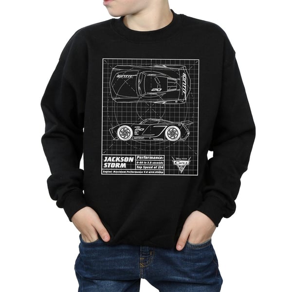 Disney Boys Cars Jackson Storm Blueprint Sweatshirt