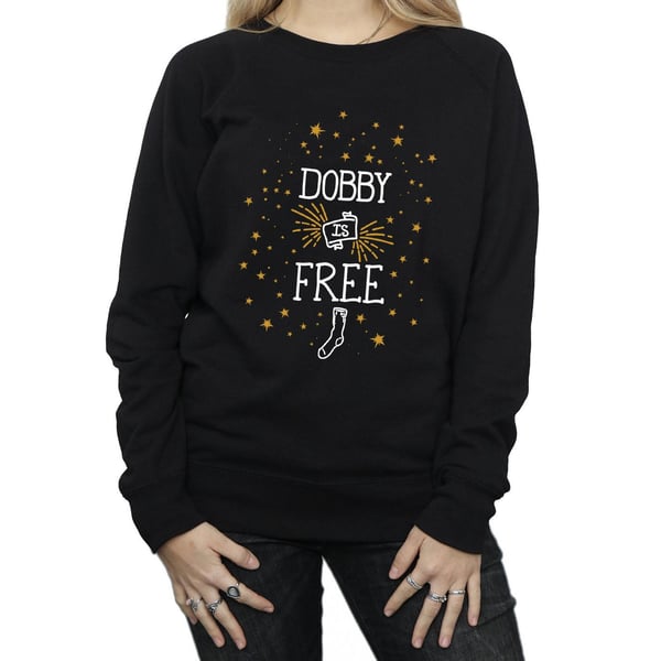 Harry Potter Womens/Ladies Dobby Is Free Cotton Sweatshirt