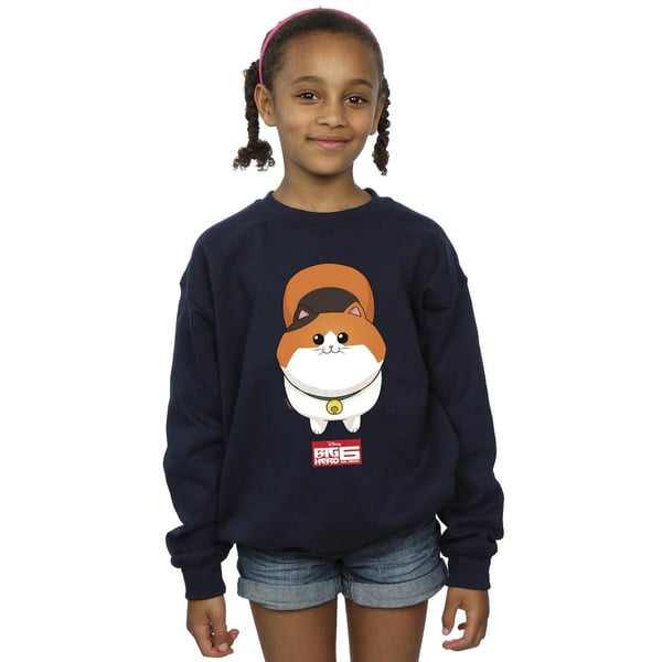 Disney Girls Big Hero 6 Baymax Kitten Face Sweatshirt