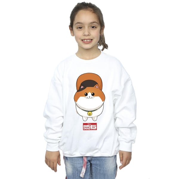 Disney Girls Big Hero 6 Baymax Kitten Face Sweatshirt