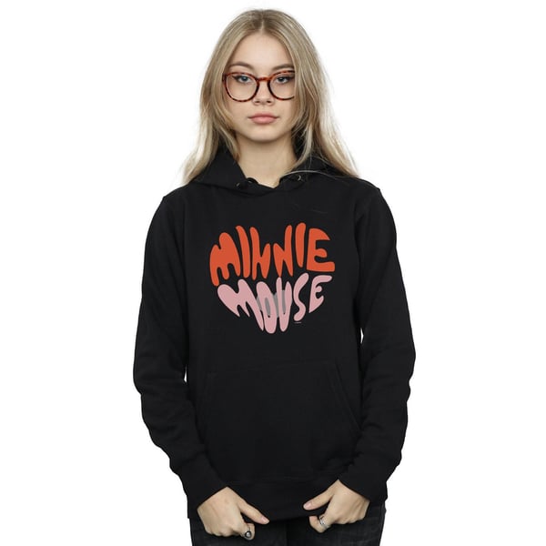 Disney Womens/Ladies Minnie Mouse Heart Shaped Hoodie