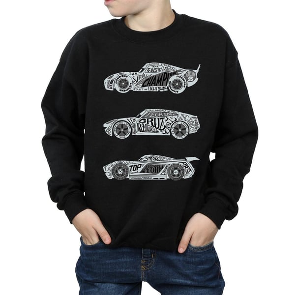 Disney Boys Cars Text Racers Sweatshirt