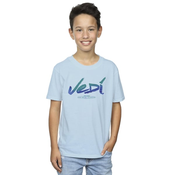 Star Wars Boys Obi-Wan Kenobi Jedi Painted Font T-Shirt
