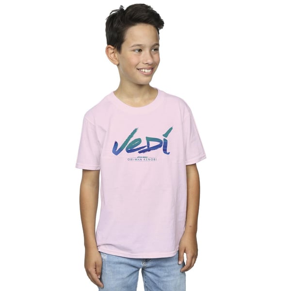 Star Wars Boys Obi-Wan Kenobi Jedi Painted Font T-Shirt