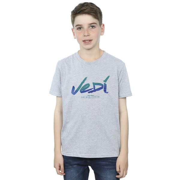 Star Wars Boys Obi-Wan Kenobi Jedi Painted Font T-Shirt