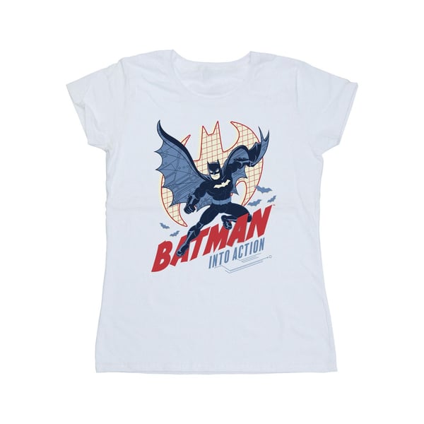 DC Comics Dam/Kvinnor Batman Into Action T-shirt i bomull
