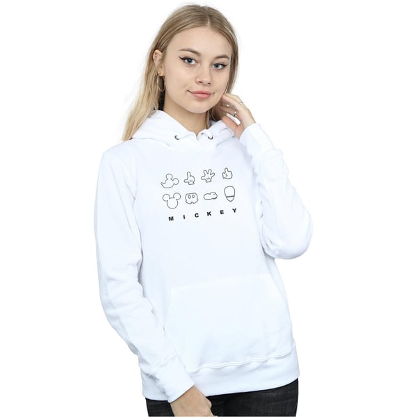 Disney Womens/Ladies Mickey Mouse Deconstructed Hoodie