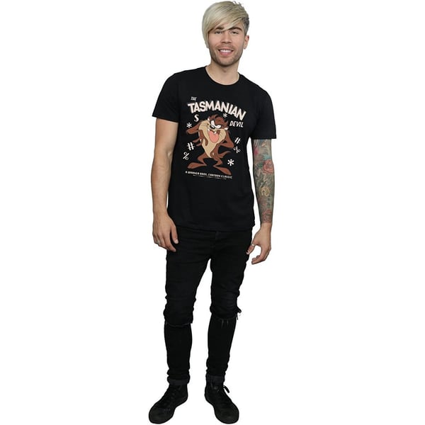 Looney Tunes Mens Tasmanian Devil Vintage Cotton T-Shirt