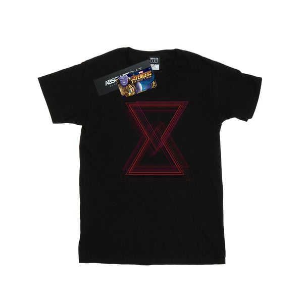 Marvel Womens/Ladies Avengers Infinity War Black Widow Lines Cotton Boyfriend T-Shirt