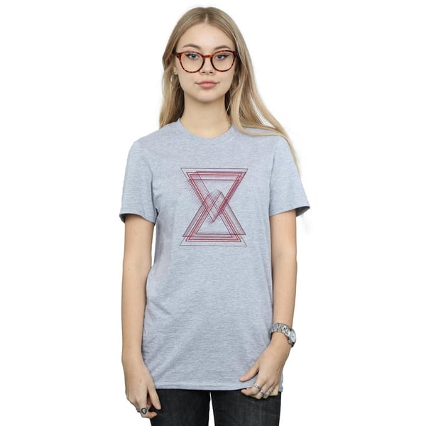 Marvel Womens/Ladies Avengers Infinity War Black Widow Lines Cotton Boyfriend T-Shirt